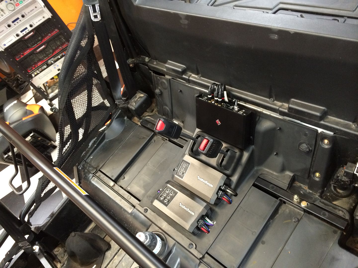 Polaris RZR4 900 Turbo Sound system and Mods Update New Seats!! Rockford Fosgate IBeam